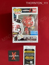David Howard Thornton Art the Clown signed Funko Pop #1948 Terrifier 3 JSA COA
