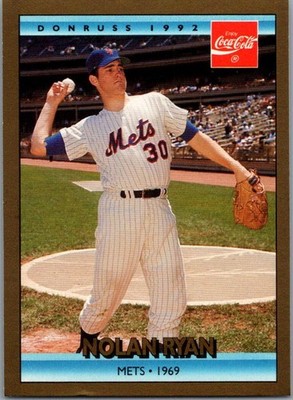 1992 Donruss Coke Ryan #3 Nolan Ryan New York Mets