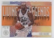 2019-20 Panini Illusions Living Legends Orange Karl Malone #10 HOF 0e3