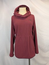 The North Face Fleece Hoodie Women's XL Maroon Pullover Warm Gorpcore Winter