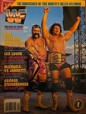 WWF Magazine October 1993  The Steiner Brothers        B