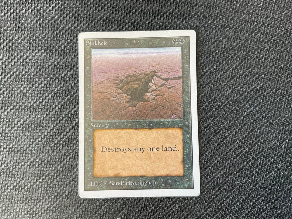 MTG Sinkhole Unlimited Edition Regular Magic The Gathering - Image 2 of 4