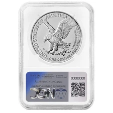 2025 (W) $1 American Silver Eagle NGC MS70 Trump Label