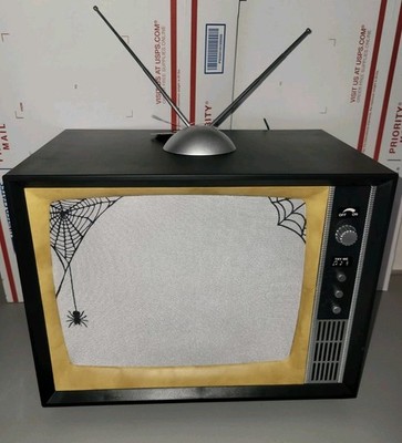 2024 Halloween Horror animatronic tv Decor, 3D Witch Screen Toil Trouble Viral