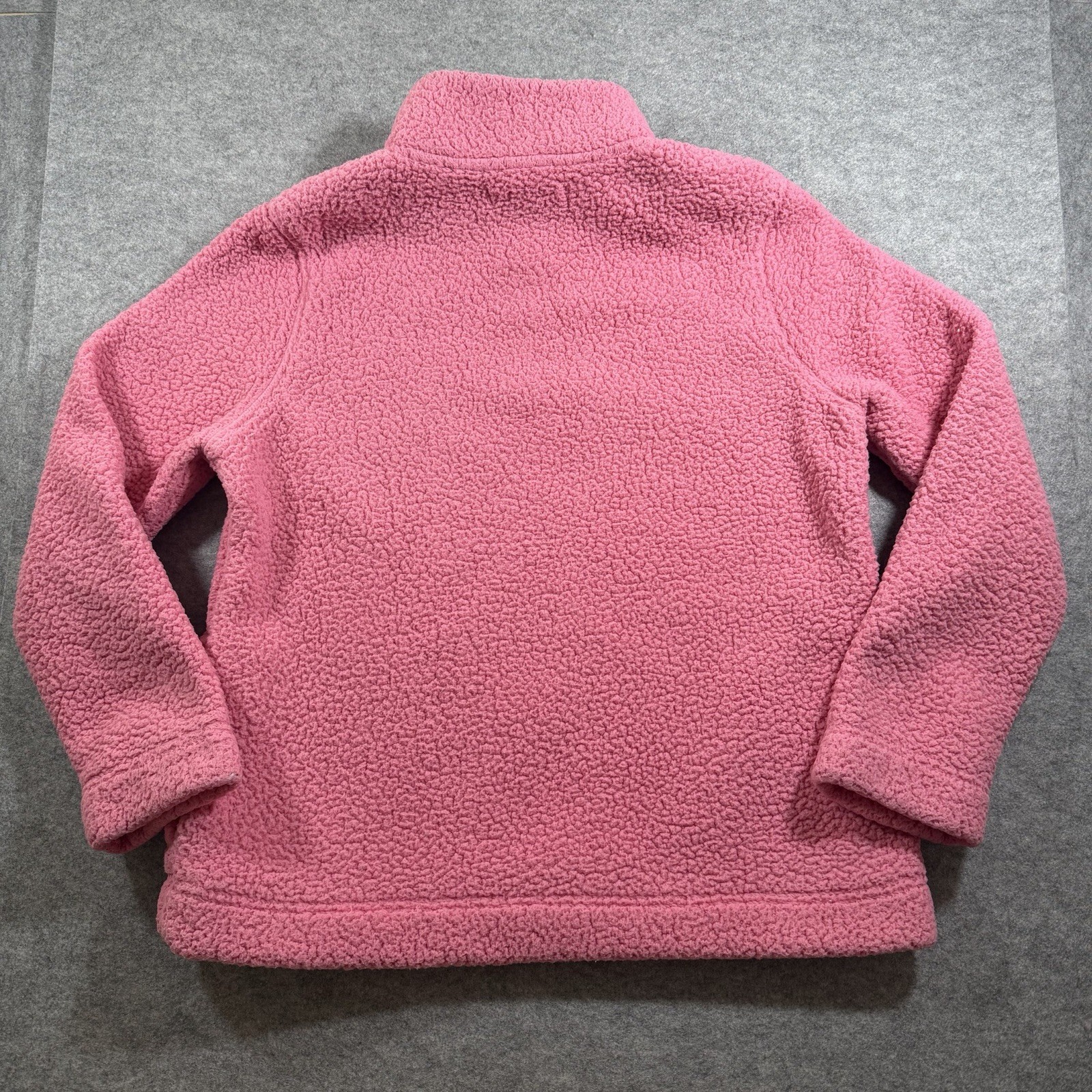 Tommy Hilfiger Sherpa Fleece Womens XL Pink 1/4 Zip Pullover Jacket Pockets SOFT thumbnail 2