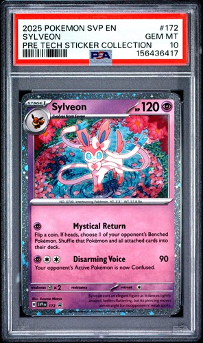 2025 POKEMON SVP EN-SCARLET & VIOLET BLACK STAR PROMOS #172 SYLVEON PSA 10