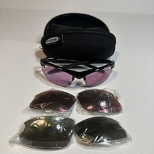 Tifosi Sport Cycling Sunglasses With Interchangeable Lens With Case