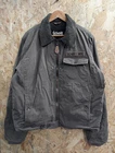 Schott B-3 Canvas Bomber Jacket XXL Khaki Green Fleece Sherpa Lined Trucker USA