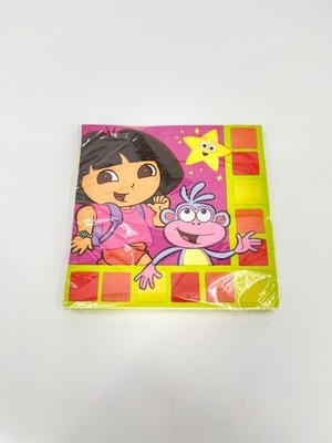 Dora The Explorer Birthday Party Paper Napkins Vintage Y2K Designware New