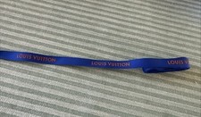 Louis Vuitton Blue Ribbon w/ Gold Writing 80.75" L x 1/2" W