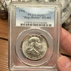 1956 Franklin Half Dollar Bugs Bunny PCGS MS63 Silver Coin