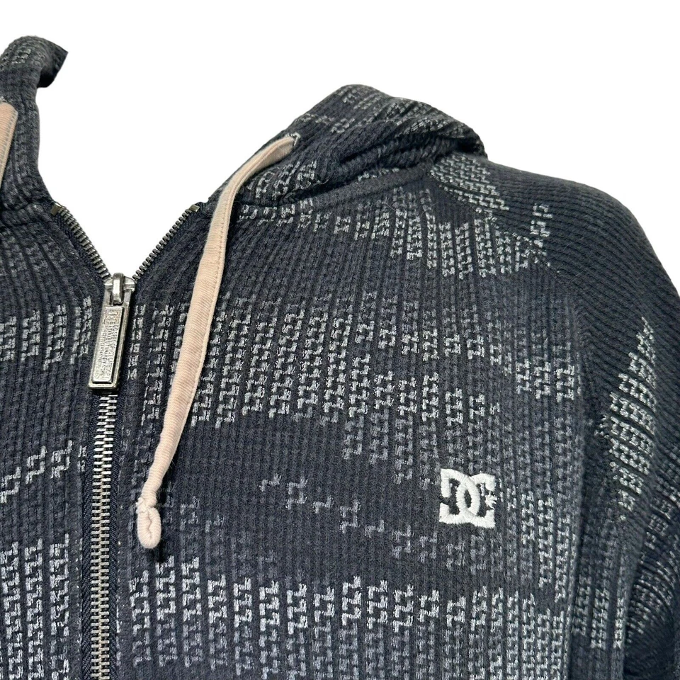 Vintage DC Shoes Hoodie Grunge Y2K Skater Size L - Image 3 of 4