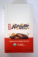 CLIF Nut Butter Bar, Chocolate Peanut Butter Filled Energy Bars 1.76 oz. 12 Bars