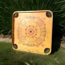 Beautiful Antique Vintage 1902 Wooden Carrom Game Board STYLE E NO. 1 ARCHARENA