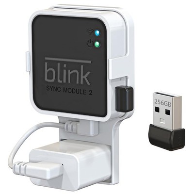 256GB USB Flash Drive with Wall Mount for Blink Security System Sync Module