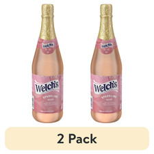 (2 pack) Welch's Non-Alcoholic Sparkling Rosé Grape Juice Cocktail, 25.4 fl oz