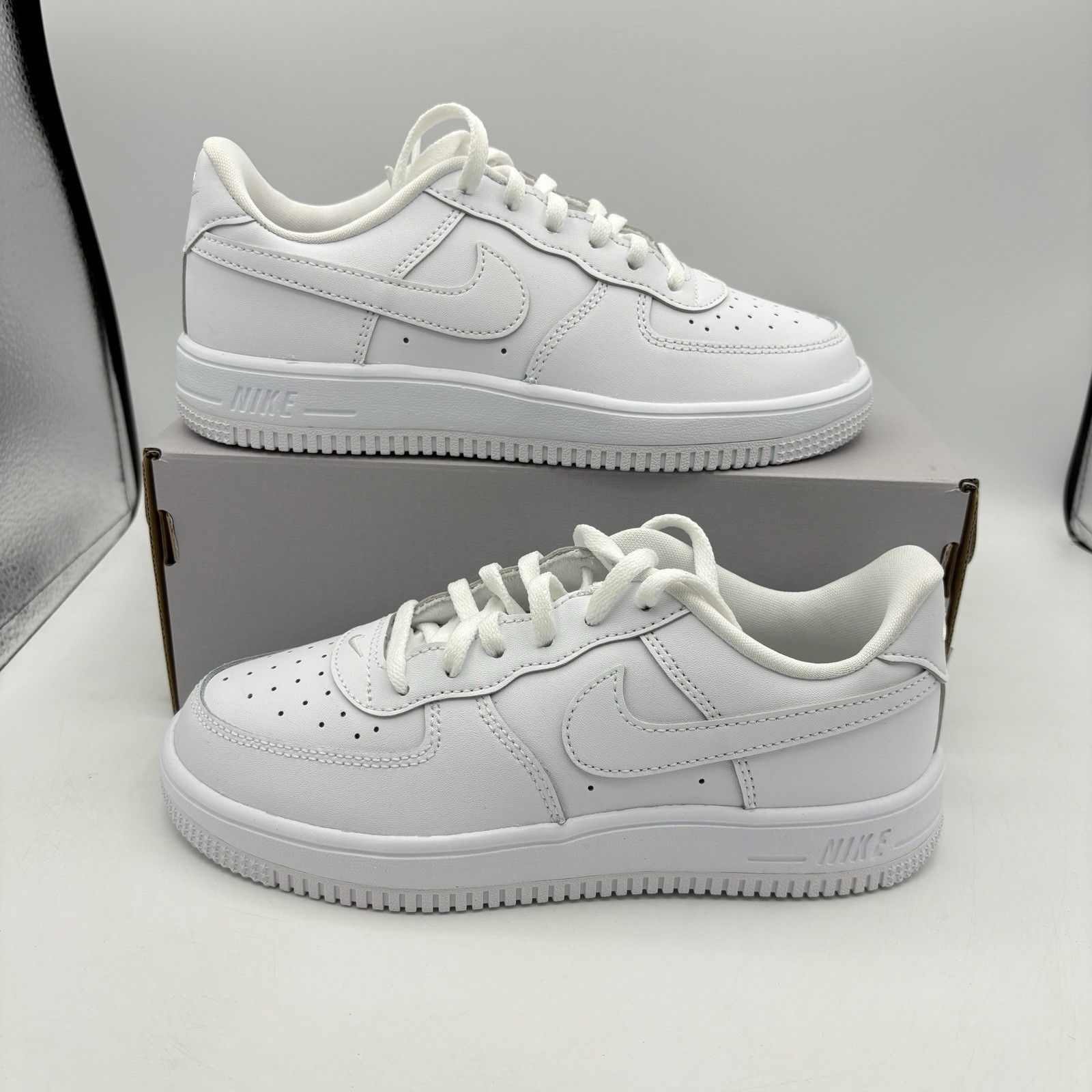 BOYS PRE SCHOOL NIKE FORCE 1 LOW_WHITE/WHITE-WHITE-WHITE IF1