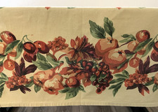 Autumn Leaves  Apples Tablecloth 62" x 56"