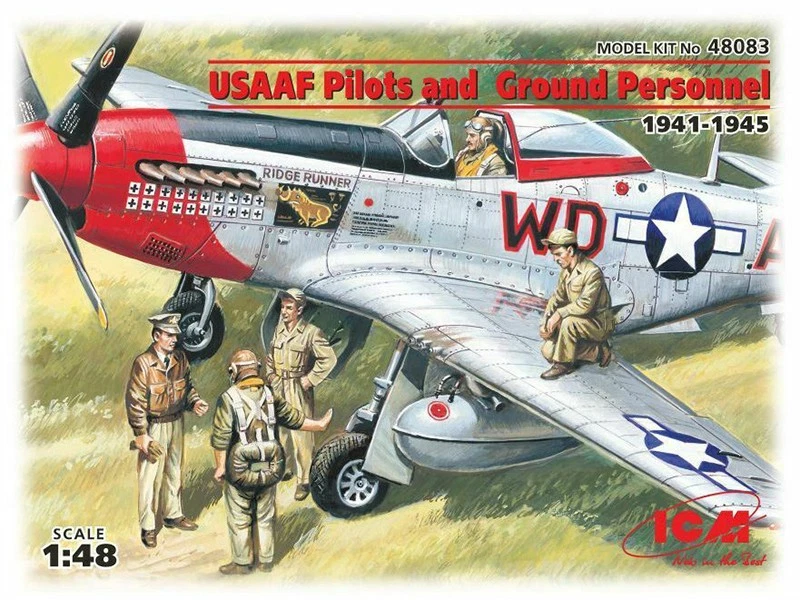 ICM Pilotes et personnages de l'USAAF 1941 - 1945 - 1/48 - ICM 48083 - Photo 1/1
