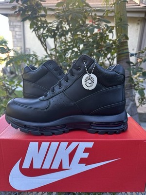 *NEW* Men NIKE AIR MAX GOADOME WINTER BOOTS TRIPLE BLACK (865031 009)  