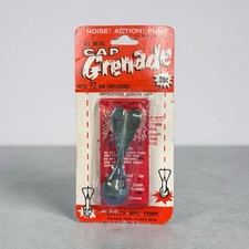 Vintage 60 s Metal Cap Grenade Toy New Sealed Callen Mfg. Melrose Park IL