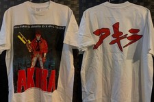 2 sided Akira anime unisex classic white short sleeve t-shirt QT7532