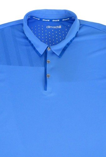Adidas Climachill Men’s 2XL Blue Golfing Polo Shirt - Picture 6 of 8