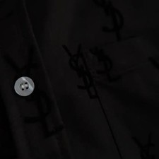 Yves Saint Laurent New Flannel Full Print Shirt M Size