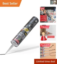 10.1 oz Black Waterproof Silicone Caulk - Fast-Curing, Long-Lasting Leak Sealant