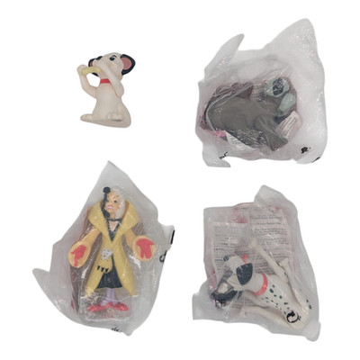 McDonalds Junior Tüte 1995 101 Dalmatiner 4 Figuren Komplettes Set