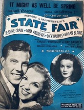 1945 It Might As Well Be Spring Sheet Music Rodgers & Hammerstein's State Fair
