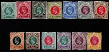 NATAL SG127/39 1902-3 DEFINITIVE SET MNH