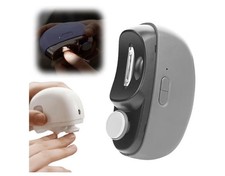 Electric Nail Clippers w/light, 2 In 1 Polishing Trimmer Baby Adult BLACK/GREY