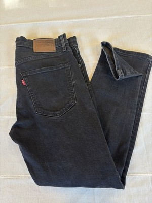 Levis Premium 512 Slim Taper Jeans Mens 32x30 Black Denim Big E Stretch Pants