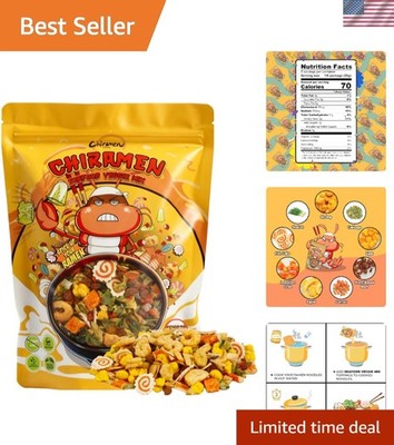 Seafood Veggie Mix Dried Ramen Toppings, Shrimp, Fishcake, Imitation Crab, Sq...