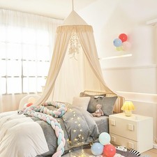 Kids Bed Canopy with Tassel,Bed Canopy for Girls Boys Room Tent,Baby Crib Han...
