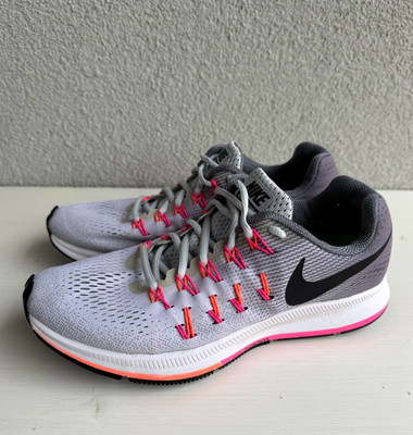 Nike Air Zoom Pegasus 33 Laufschuhe Damen UK 6 EU 40 Grau Sportschuhe Sneaker