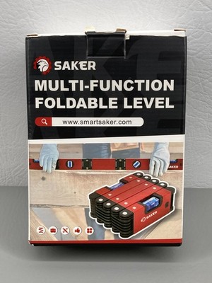 Saker 28'' Multi Function Foldable Level Woodworking Carpentry Tool New