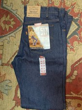 Vintage Levi's 517 Made in USA Bootcut Jeans 36x34 NOS Deadstock Raw Denim NWT