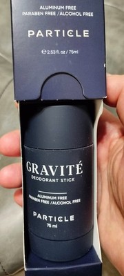 GRAVITE BY PARTICLE MEN'S DEODORANT STICK 2.5OZ/75ML NEW SEALED BOX STAIN FREE.