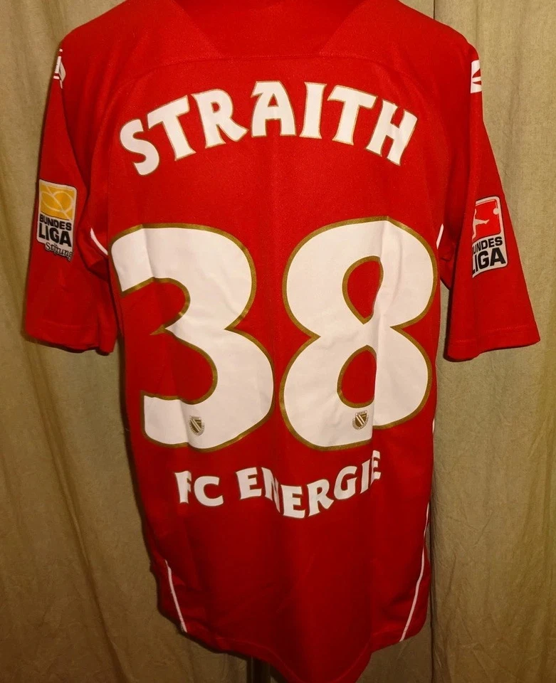 Energie Cottbus saller Matchworn Trikot 2009/10 "Penny" + Nr.38 Straith Gr.L- XL - Bild 1 von 4