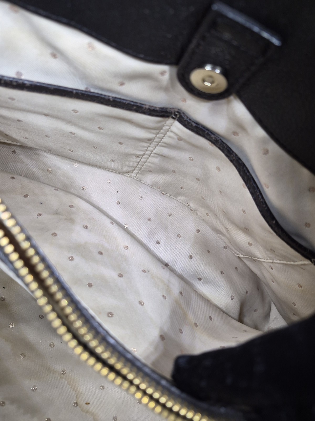 Kate Spade New York Gold Coast Maryanna Quilted Black Leather Tote Bag thumbnail 10