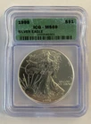 1998 American Silver Eagle 1 oz Silver Dollar ICG MS69 Item#1G