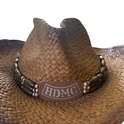 Harley-Davidson Straw Cowboy Hat HDMC Bead Embellishment  display picture 1