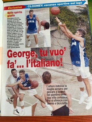 GEORGE CLOONEY 89 CLIPPINGS BERICHTE ITALIENISCHE SAMMLUNG Amal