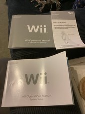 Nintendo Wii Console Operations Manual  System Set Up Booklets Original Etc.