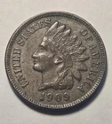 1909 Indian Head Cent 1c Penny, Extra Fine XF Details, Exact Coin Shown