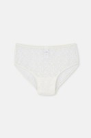 Damen High Waist Slip Ecru GrößE M, Baumwolle, Dagi, Modell-Nr. 12345