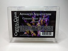 50 Crystal Clear Aquatics Ceramic Coral Reef Frag Plugs