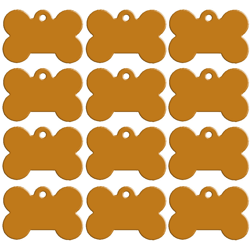 Custom Engraved Personalized Pet Tag ID Dog Cat Name Bone Identity Tags 2 Side E - Foto 2